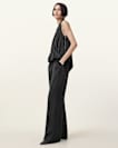 Abi Lace Trim Draped Top