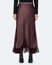 Silk-viscose skirt