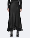Silk-viscose skirt