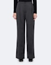Leonie Mid-Rise Satin Wide-Leg Trousers