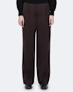Leonie Mid-Rise Satin Wide-Leg Trousers