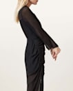Rizo Silk Blend Midi Dress
