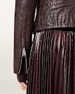 Dalby Slim Fit Leather Biker Jacket