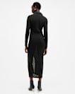 Connie Slim Fit Textured Midi Dress
