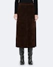 Olivia Suede Midi Pencil Skirt