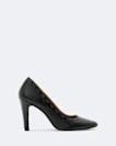 Hand stitch almond toe court shoes
