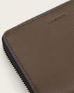 Lena Hex Zip Up Leather Wallet