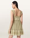 Angela Gathered Frill Mini Dress