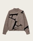 A Star High Neck Jacquard Jumper