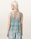 Clara Lace Trim Sleeveless Top