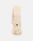 Amber Mixed Knitted Scarf