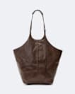 Siloh Leather Magazine Tote Bag