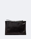 Siloh Pinked-Edge Large Leather Pouch