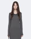 Lilla Cowl-Neck Bodycon Midi Dress