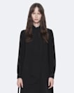 Jamie Long-Sleeve Silk Midi Dress