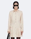 Artemis Silk-Blend Mini Shirt Dress
