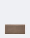Pinked edge leather continental wallet
