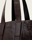 Ares Grain Leather Open Tote Bag