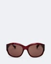 Wrapped oval sunglasses