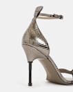Betty Square Toe Leather Heeled Sandals