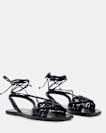 Donna Leather Rope Strappy Sandals
