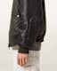 Myler Leather Sleeve Bomber