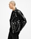 Badwan Slim Fit Leather Biker Jacket
