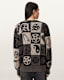 Barker Jacquard Cotton Knit Cardigan