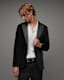 Lyra Satin Trim Velvet Slim Fit Blazer