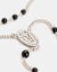 Saif Beaded Sterling Silver Rosary Necklace