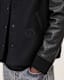 Warrenton Leather Sleeve Bomber Jacket