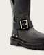 Tay Calf Length Leather Biker Boots