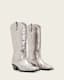 Dolly Metallic Leather Western Boots