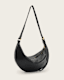 Half Moon Leather Crossbody Bag