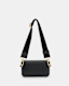 Zoe Adjustable Logo Leather Crossbody Bag