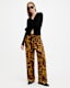 Tyler High Rise Abstract Print Trousers