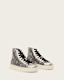 Tana Metallic Leather High Top Trainers