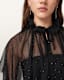 Sez Embellished Tulle Cape