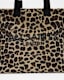 Izzy Leopard Print Logo Tote Bag