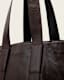 Ares Grain Leather Open Tote Bag