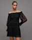 Layla Off-The-Shoulder Shirred Mini Dress