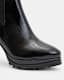 Sarris Patent Leather Block Heel Boots