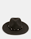 Nova Studded Leather Band Fedora Hat