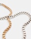Box Chain Two Tone Necklace