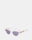 Calypso Bevelled Cat Eye Sunglasses