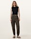 Val High-Rise Cargo Linen Blend Trousers
