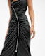 Umbra Draped Zip Slim Fit Dress
