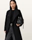 Riley Wrap Around Belted Long Line Coat