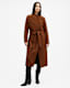 Riley Wrap Around Belted Long Line Coat