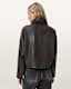 Ryder Funnel Neck Leather Jacket
